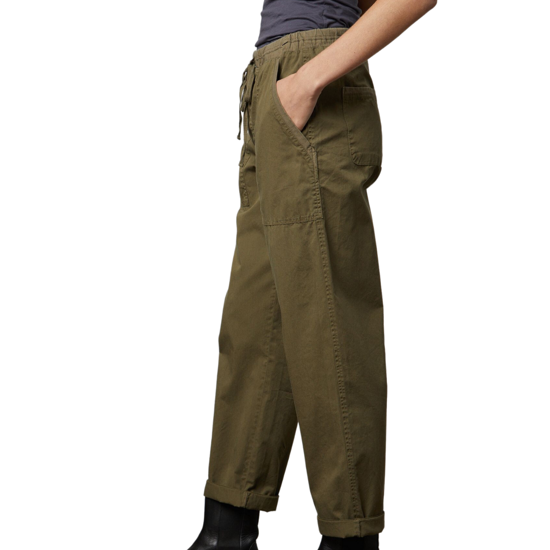 Misty Cotton Twill Pants in Hunter