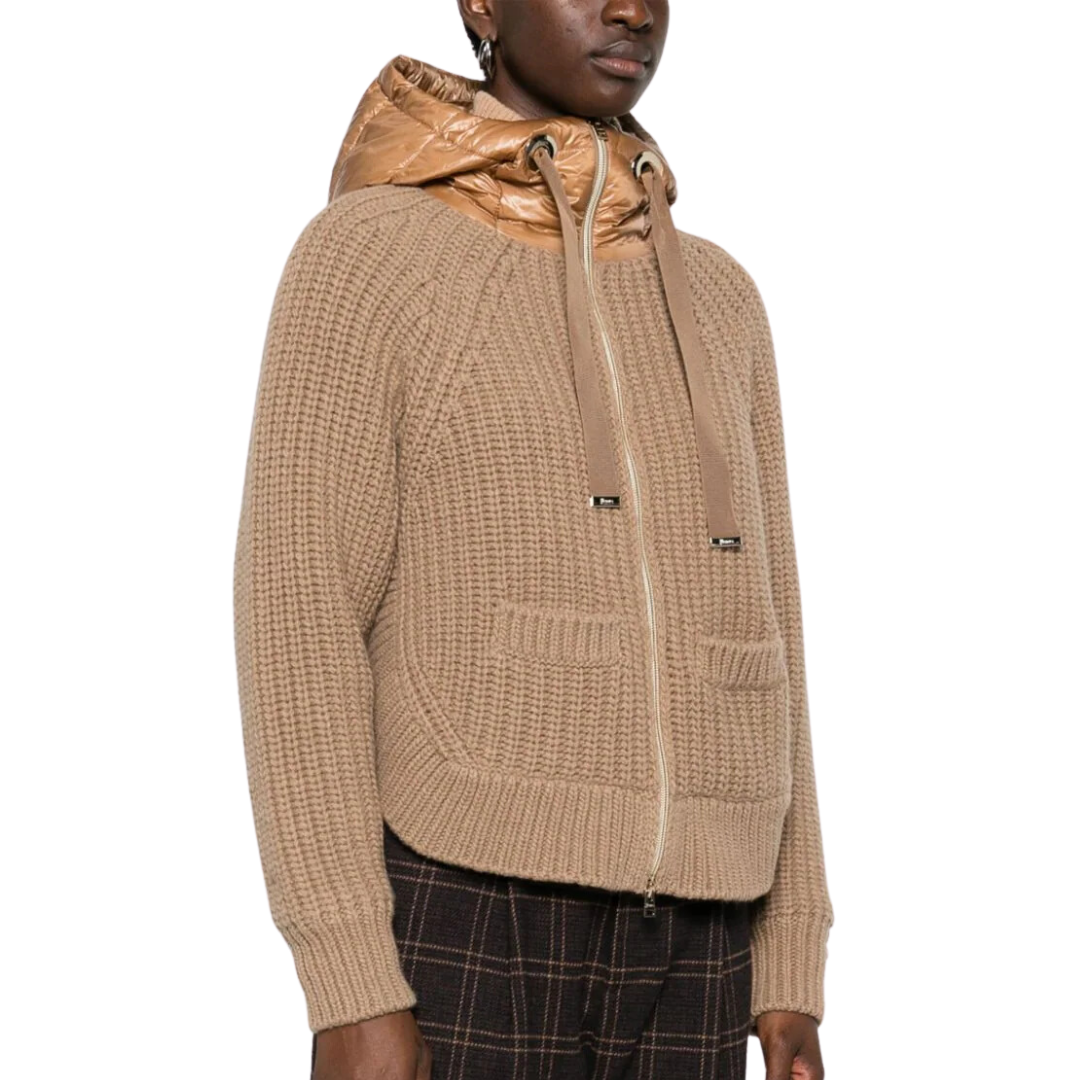 Infinity Wool and Nylon Ultralight Sweatshirt in Camel