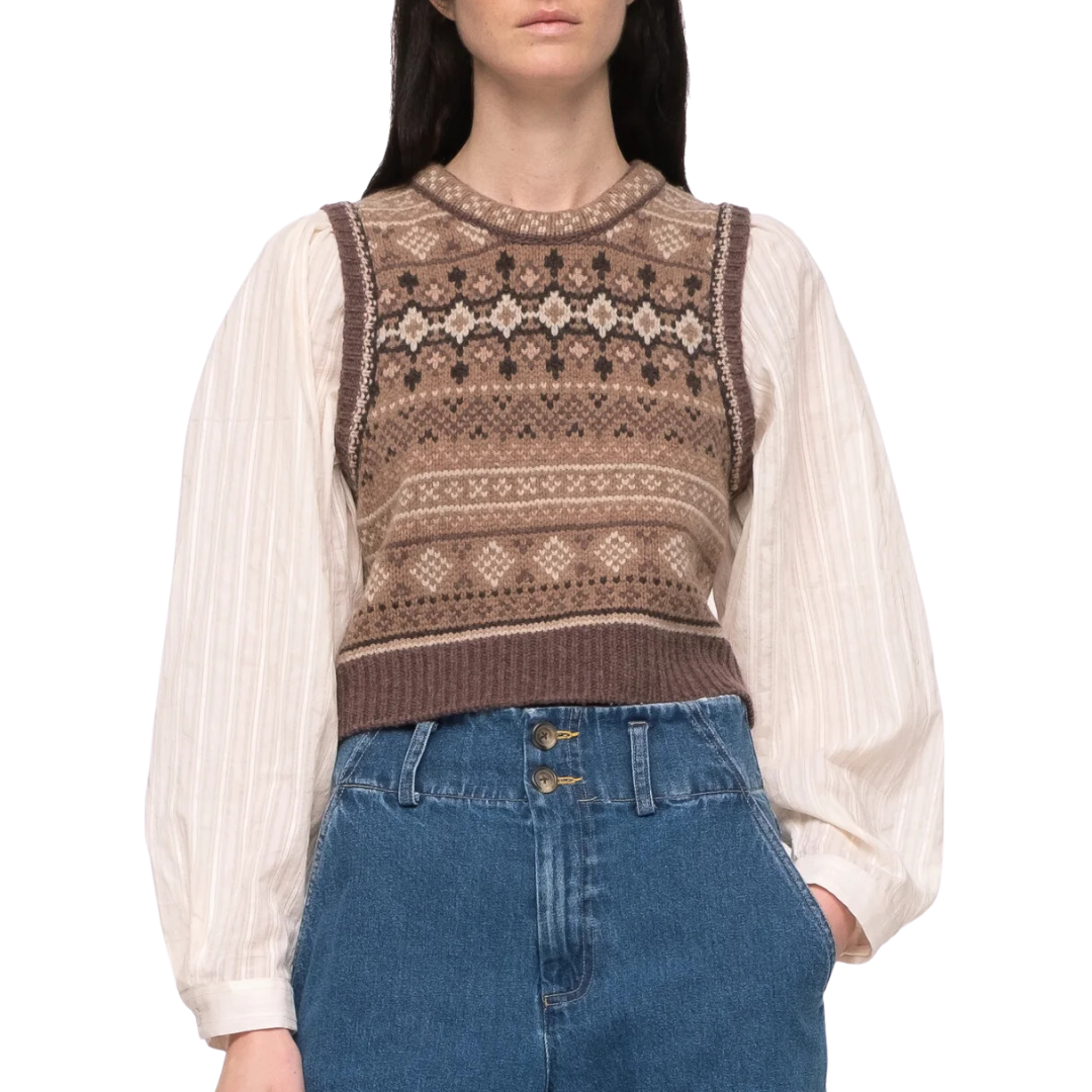 Finja Combo Top in Camel