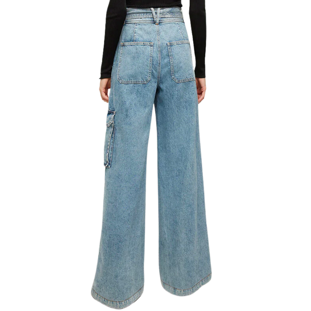 Belisa Cargo Jean in Silverwood
