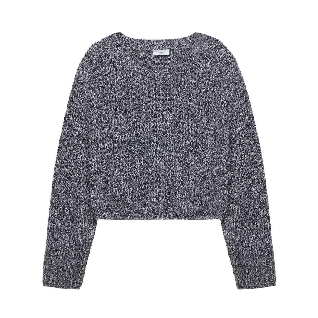 Pure Organic Cotton Crew Neck in Black