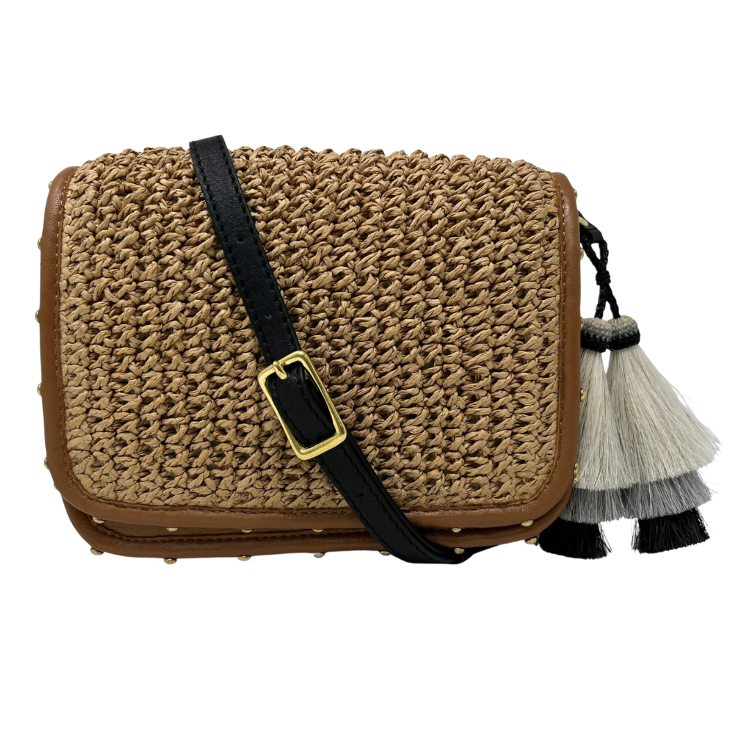 Kempton and Co Raffia Mini Mia Bag in Natural