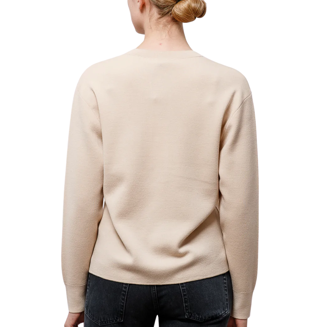 Organic Wool Fine Knit in Elderflower