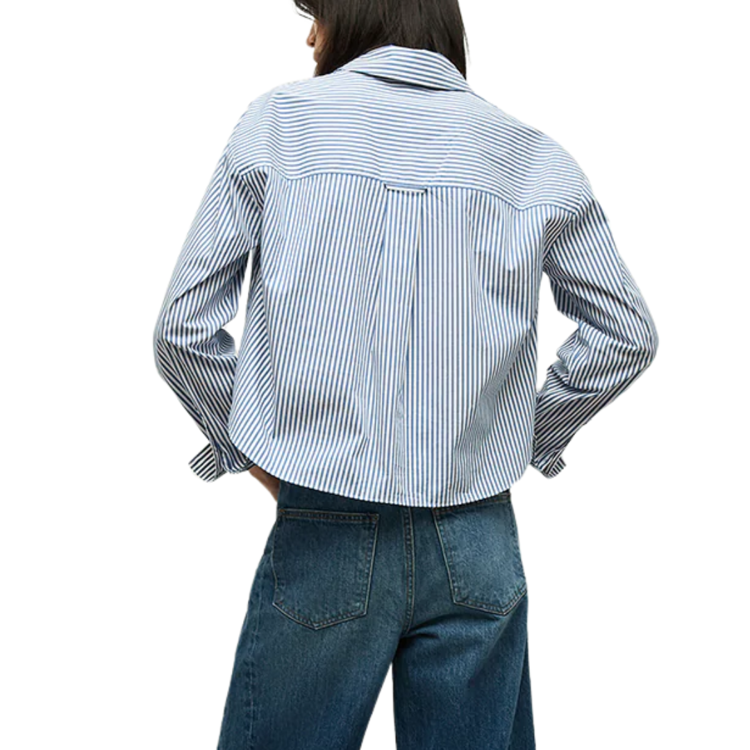 Khai Top in Blue/White Stripe