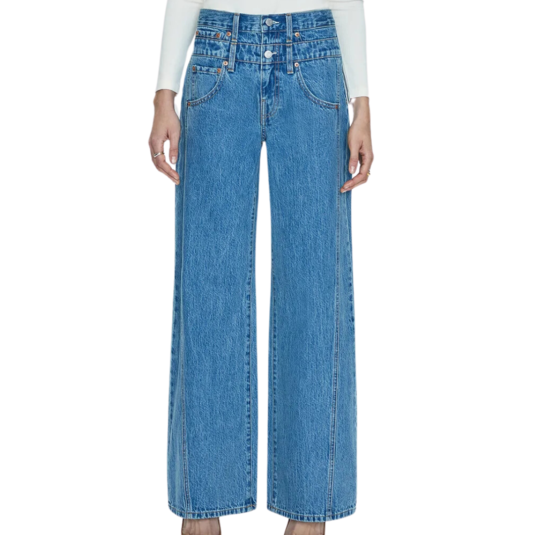 Caleb High Rise Stacked Waist in Venue