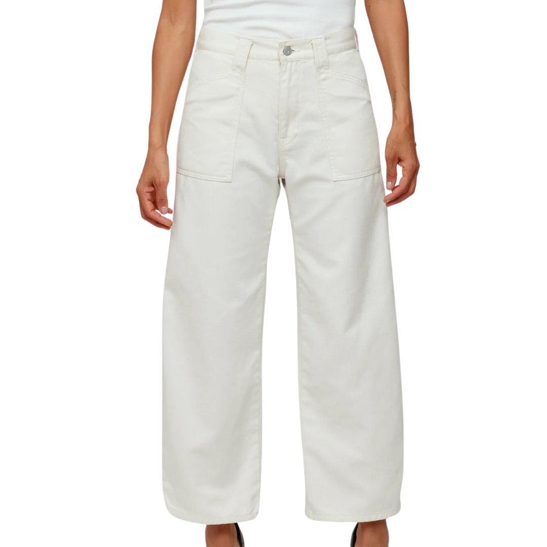 Anona Gusset Cargo Pants in Ivory