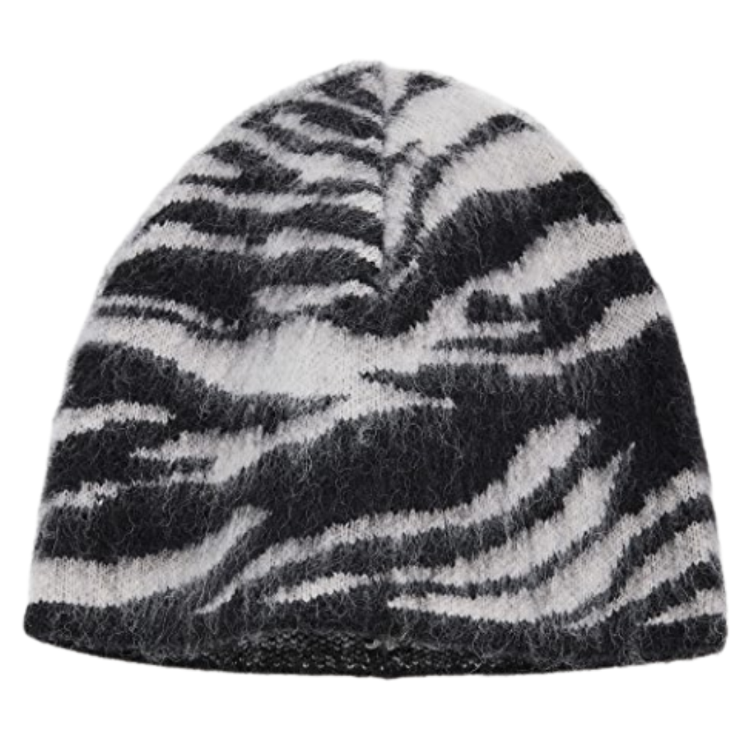 Sarah Tiger Beanie in Ivory Tiger