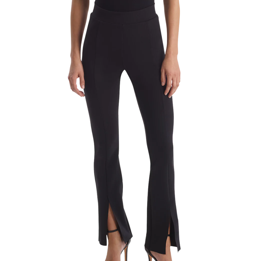 Split Front Pant in Black