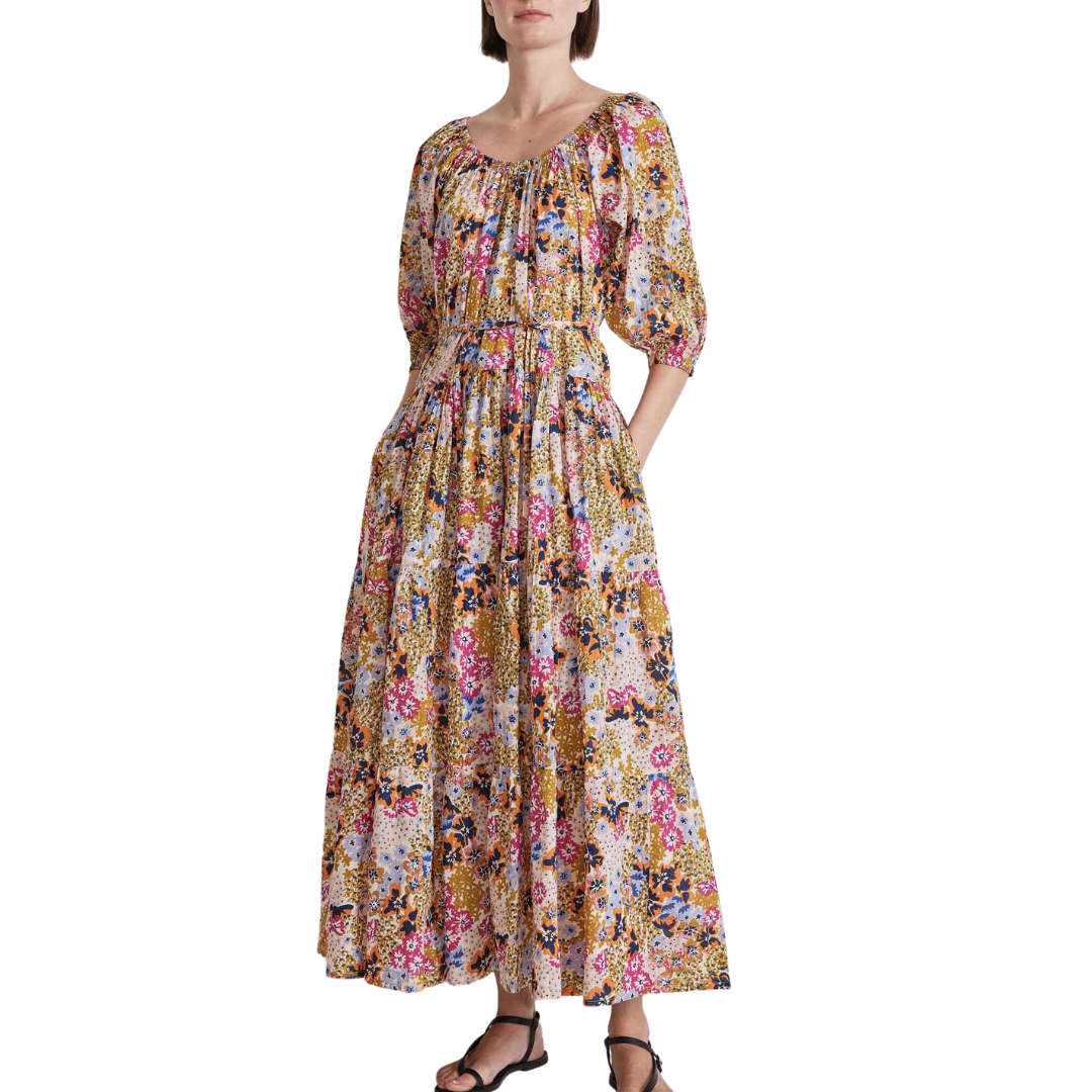 Tilton Tiered Maxi in Wildflowers Cream Multi