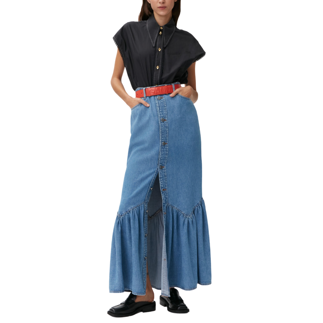 Denim Maxi Skirt