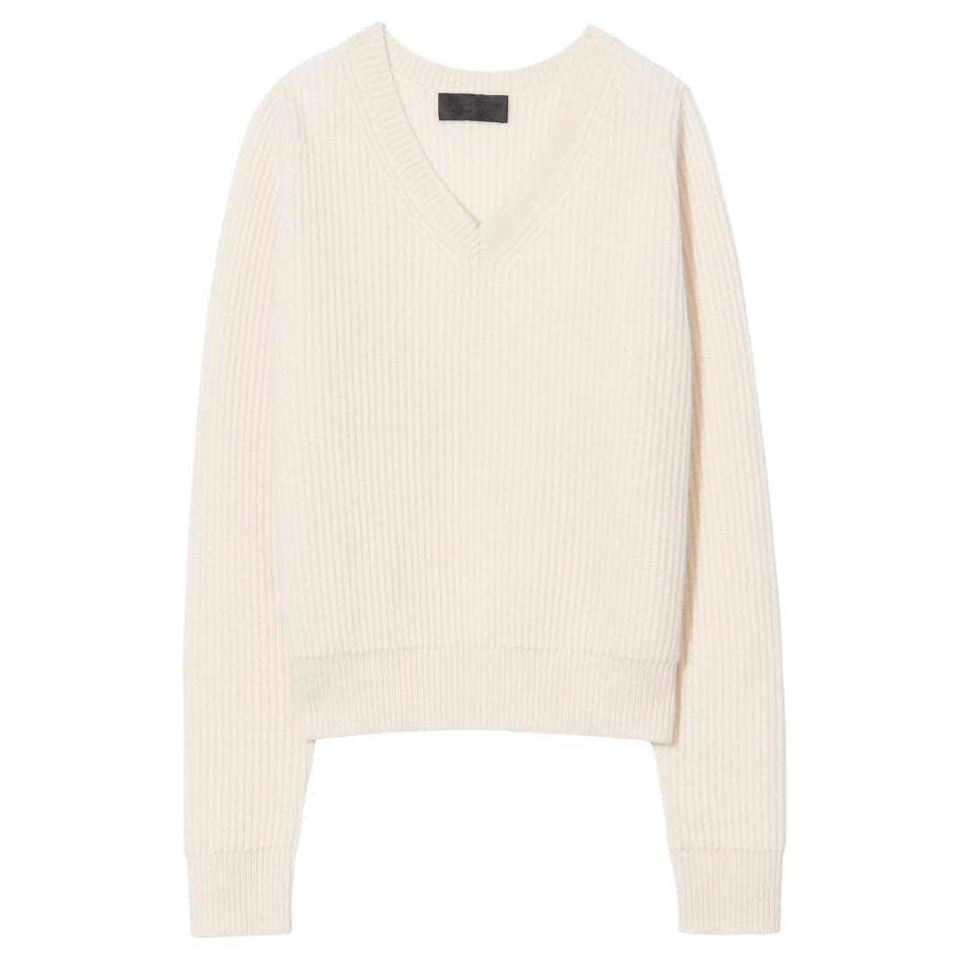 Korina Cashmere Sweater in Ivory