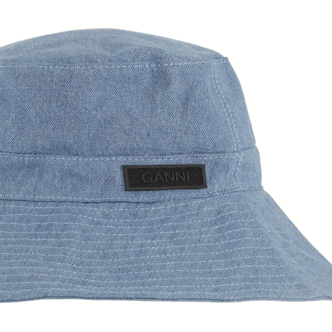 Recycled Tech Buket Hat in Denim