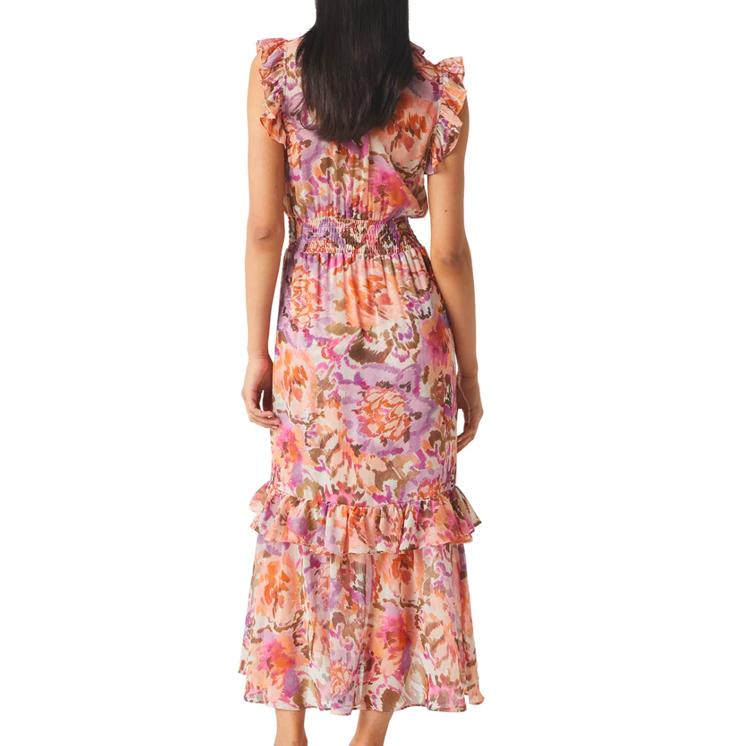 Kidada Dress in Sunset Blooms