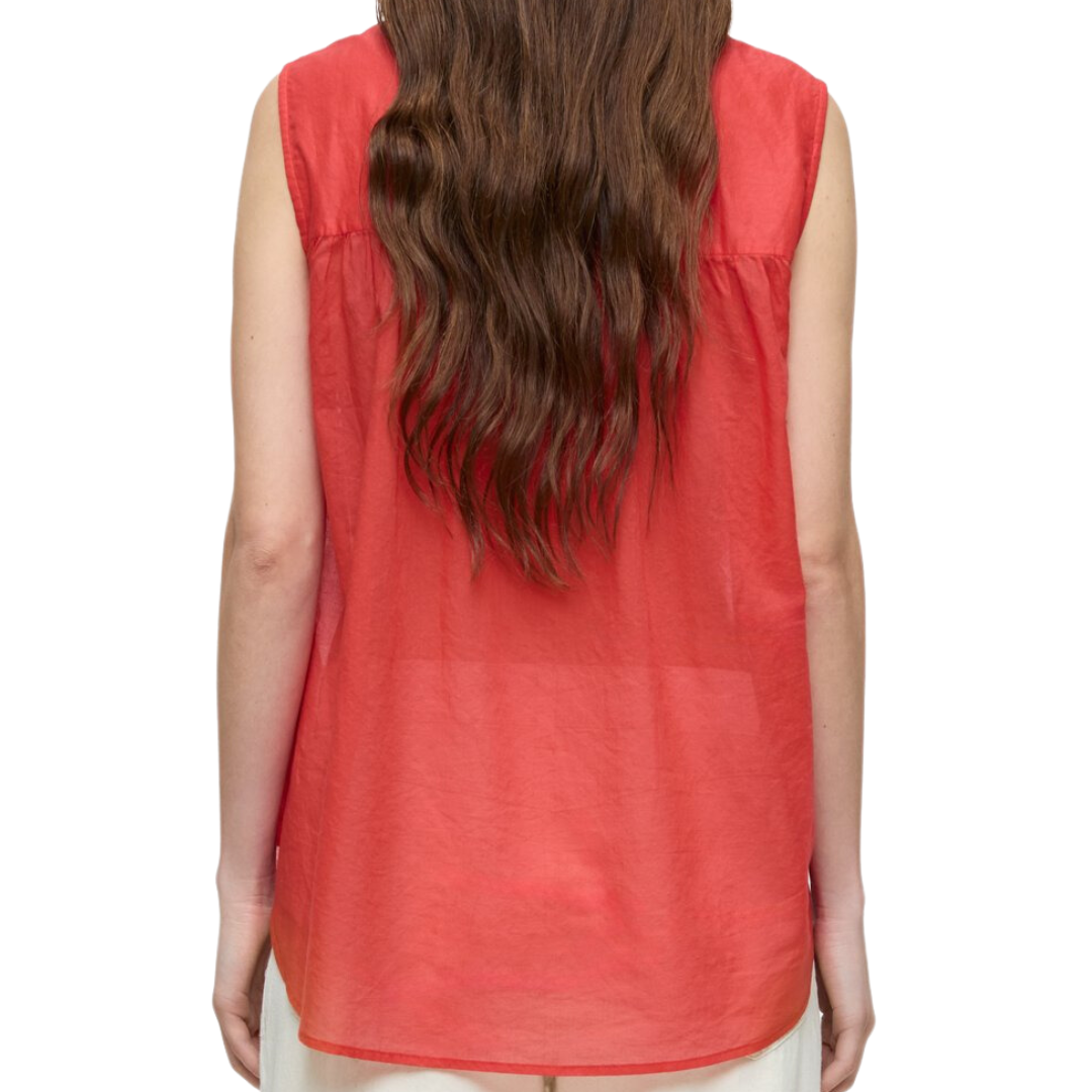 Cotton Voile Blouse in Arabiata