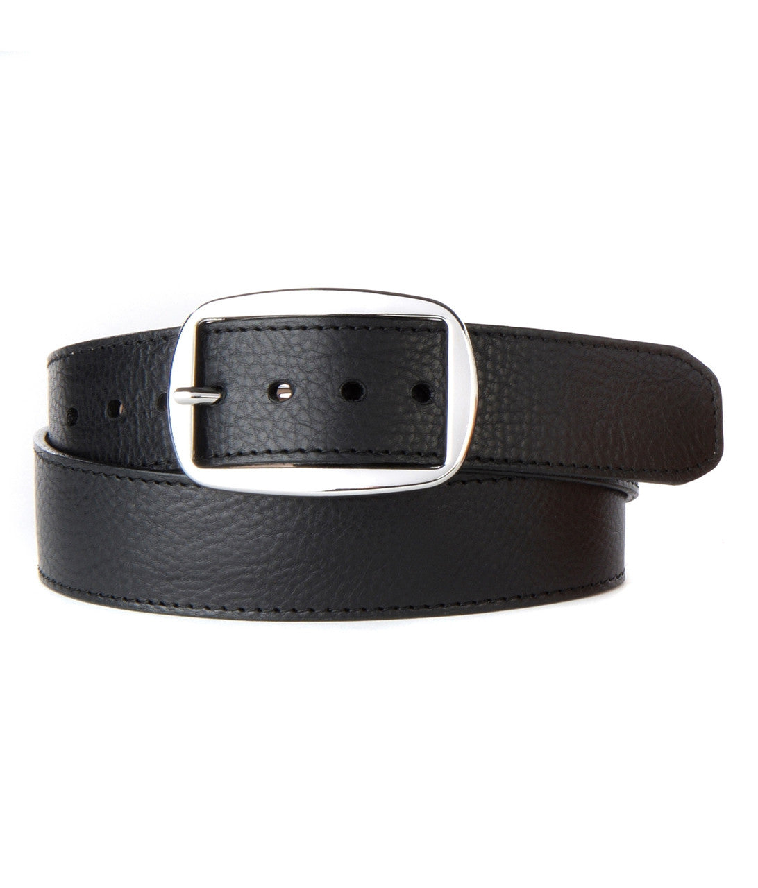 Nakul Leather Belt inBlack