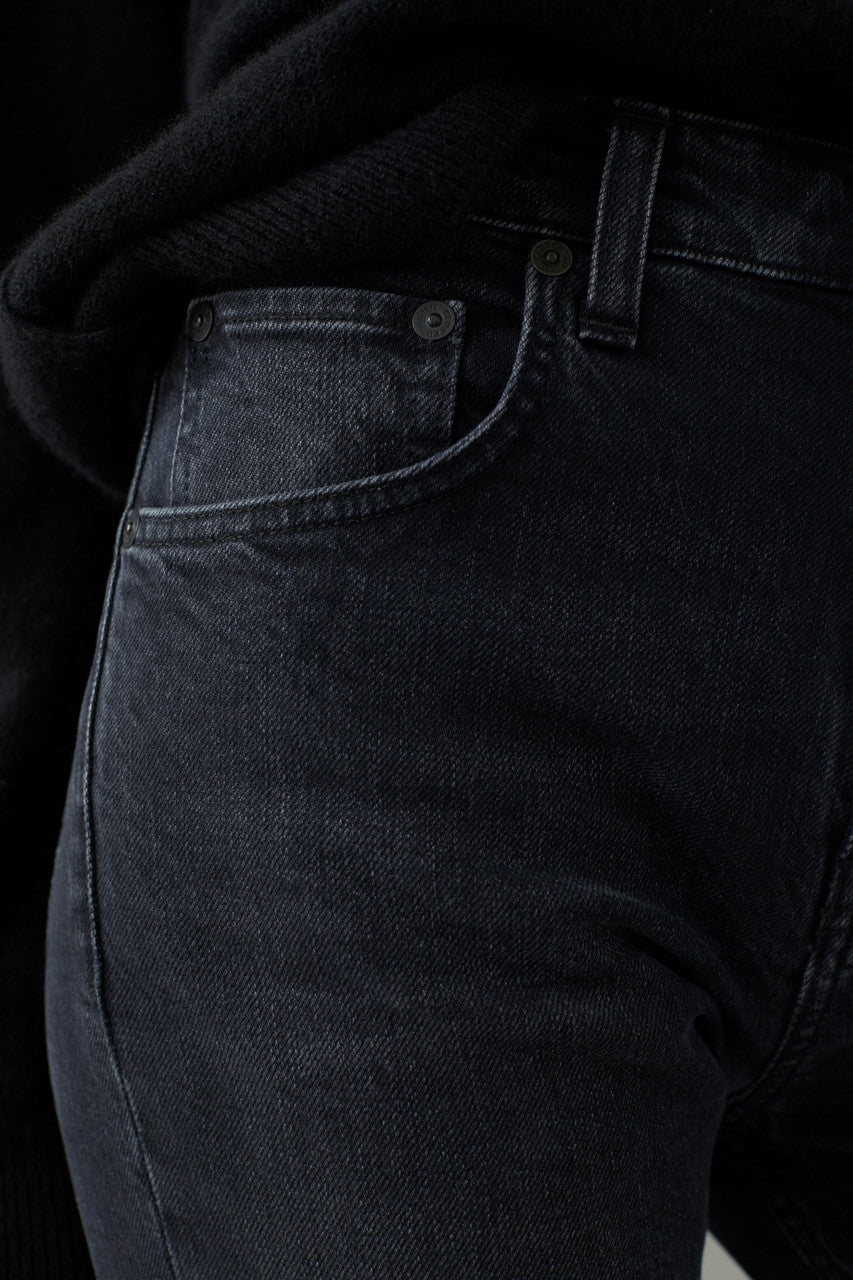 Baylin Slim High Rise Jeans in Dark Grey