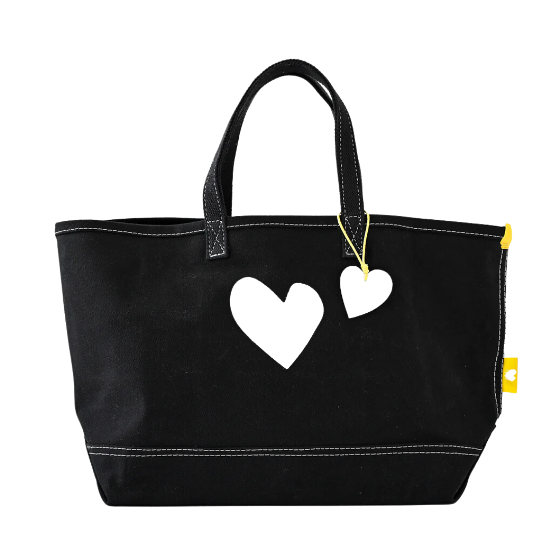 Imperfect Heart Tote in Black