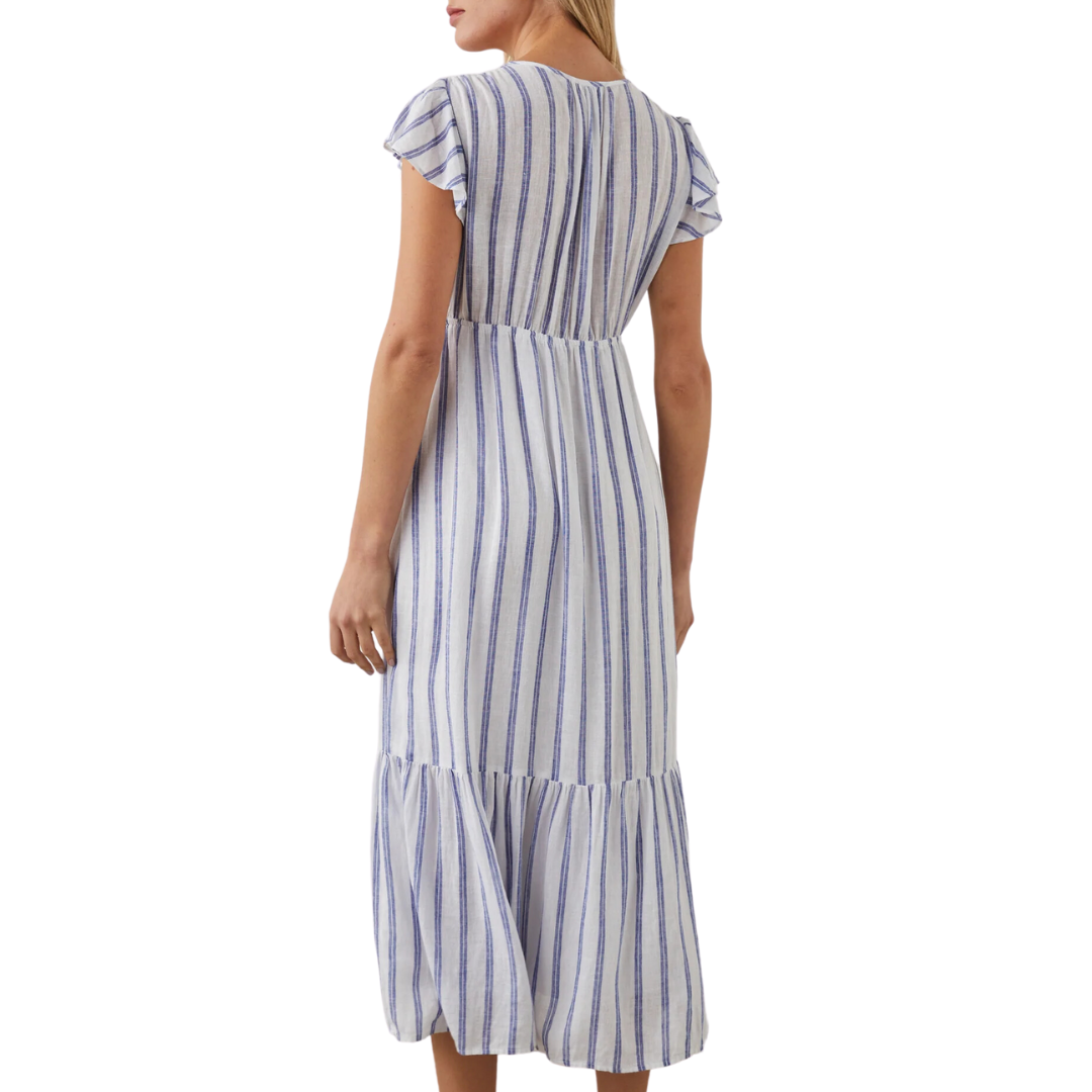Tina Dress in Villa Stripe