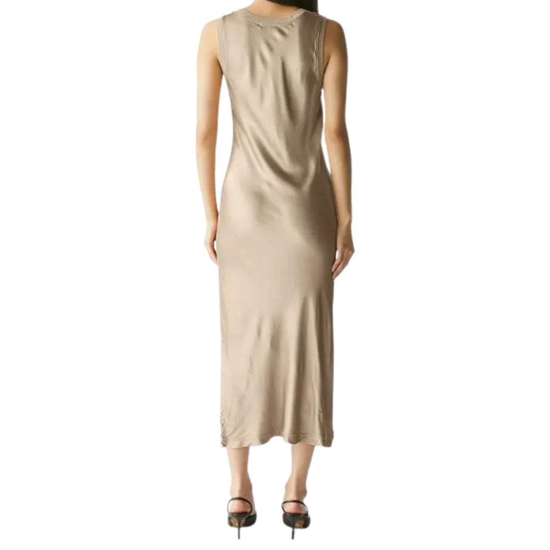 Randi V-Neck Midi in Cement