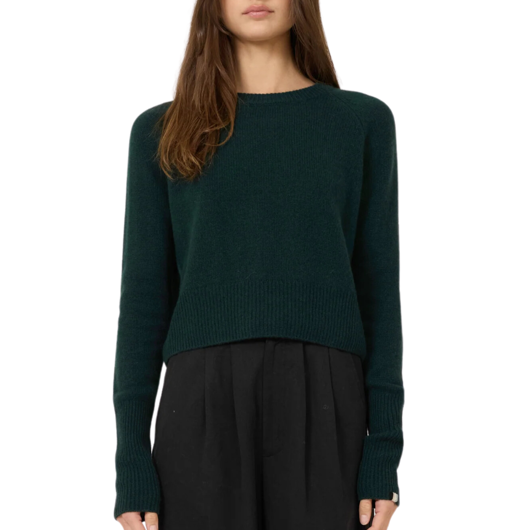 Blakely Cashmere Pullover in Everglade