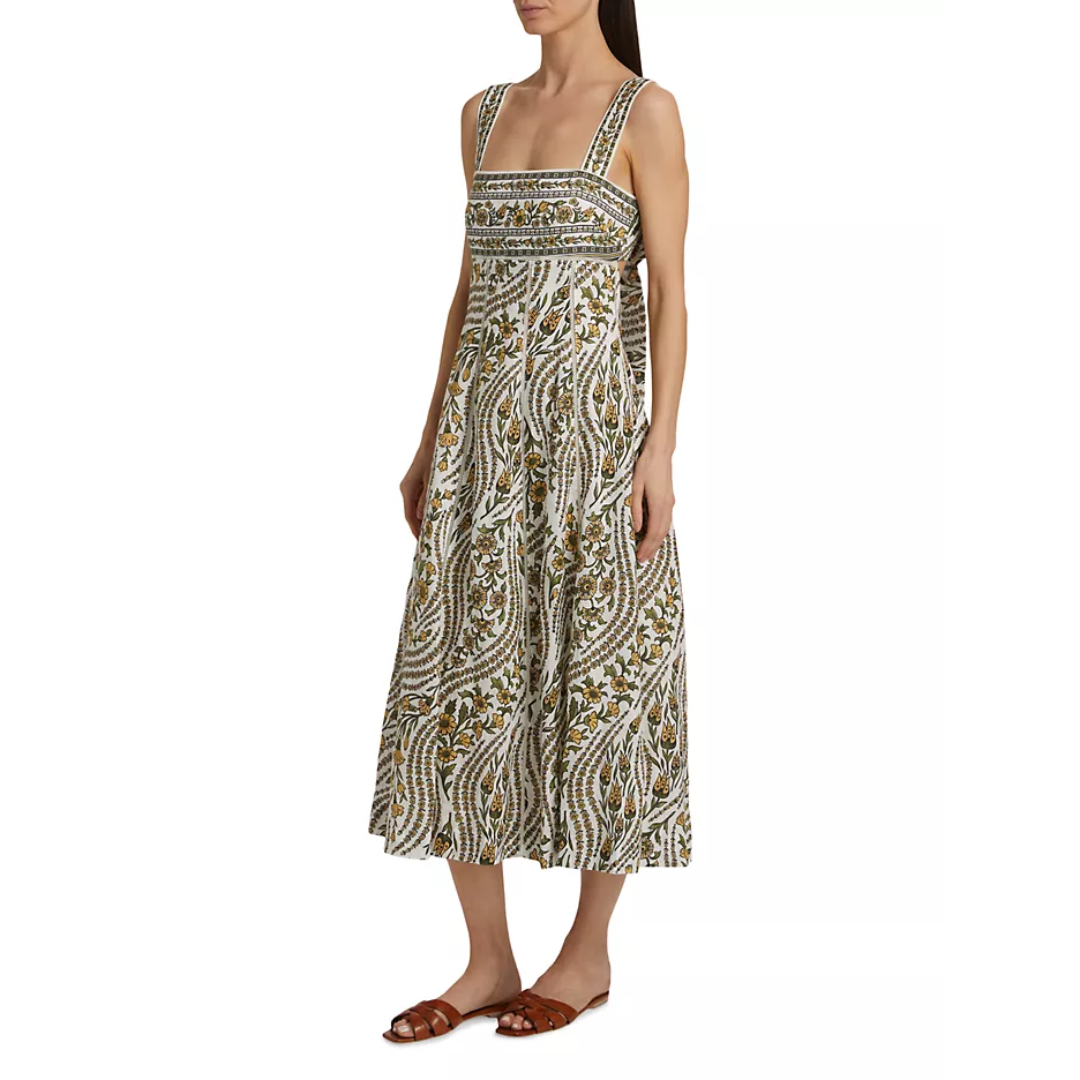 Rye Dress in Dove Multi