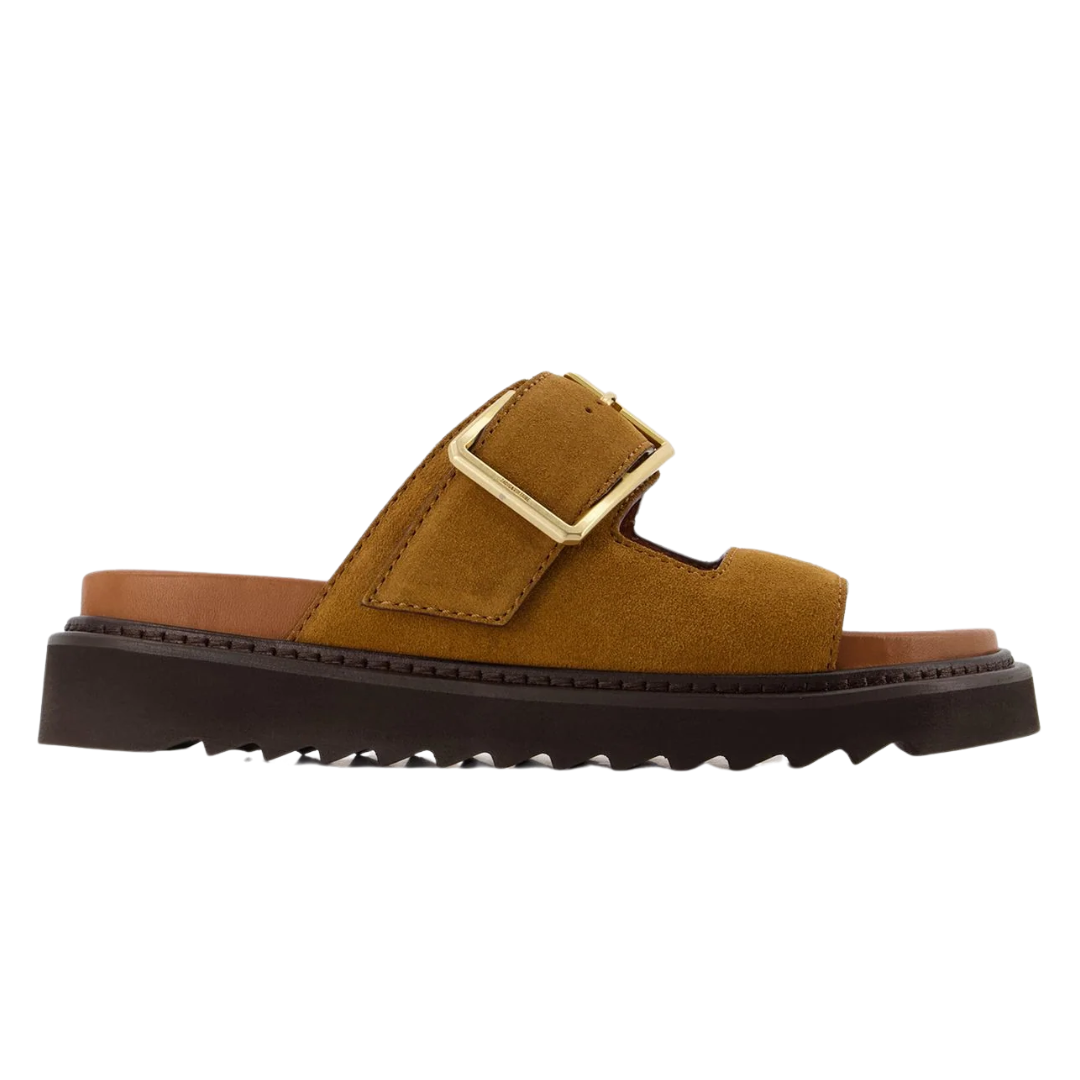 Alpha Cecilia Suede Sandals in Folk