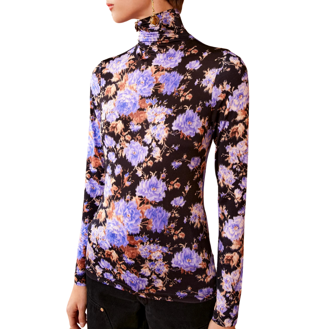 Aurelia Turtleneck in Iris