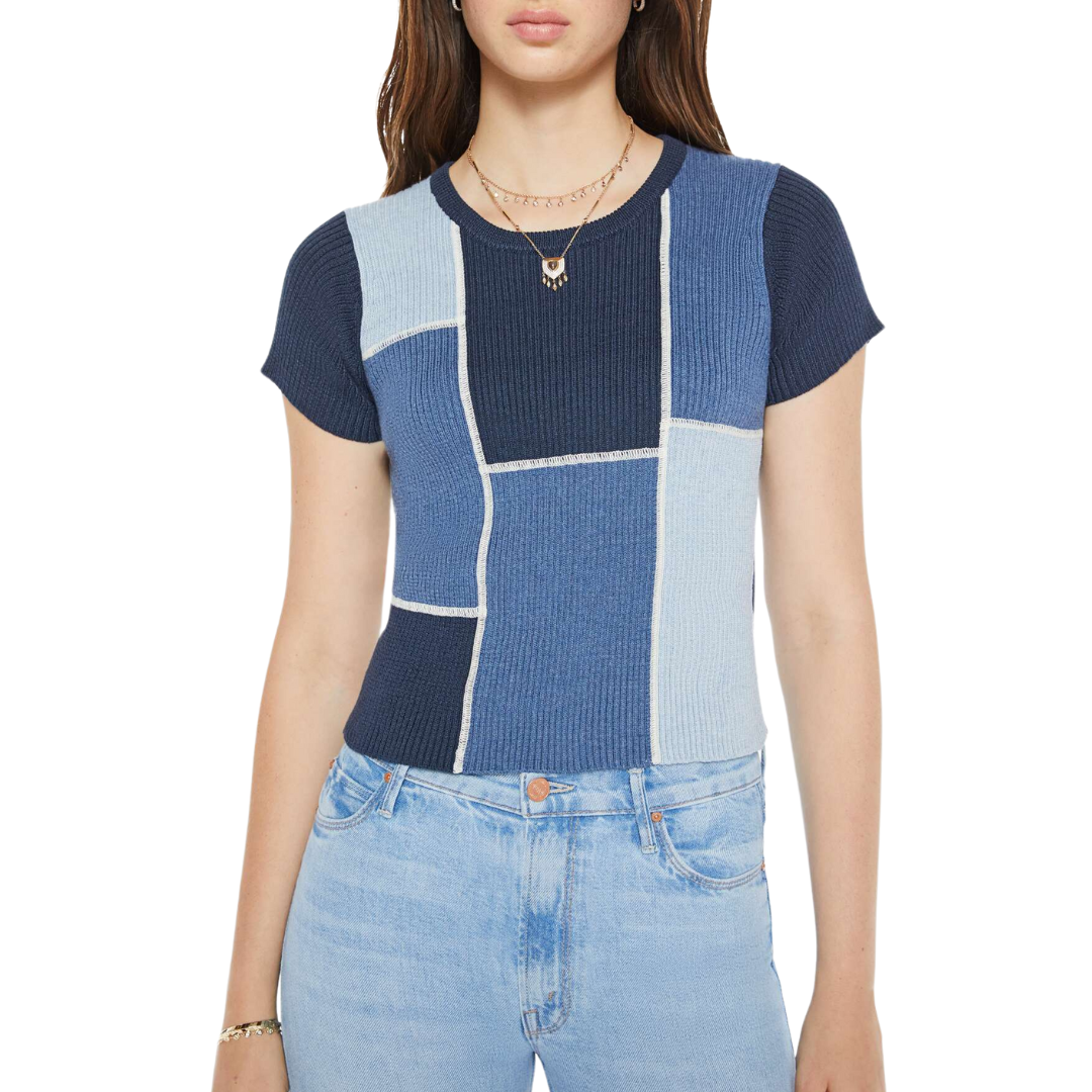The Block Rib Tee in Patching Things Up