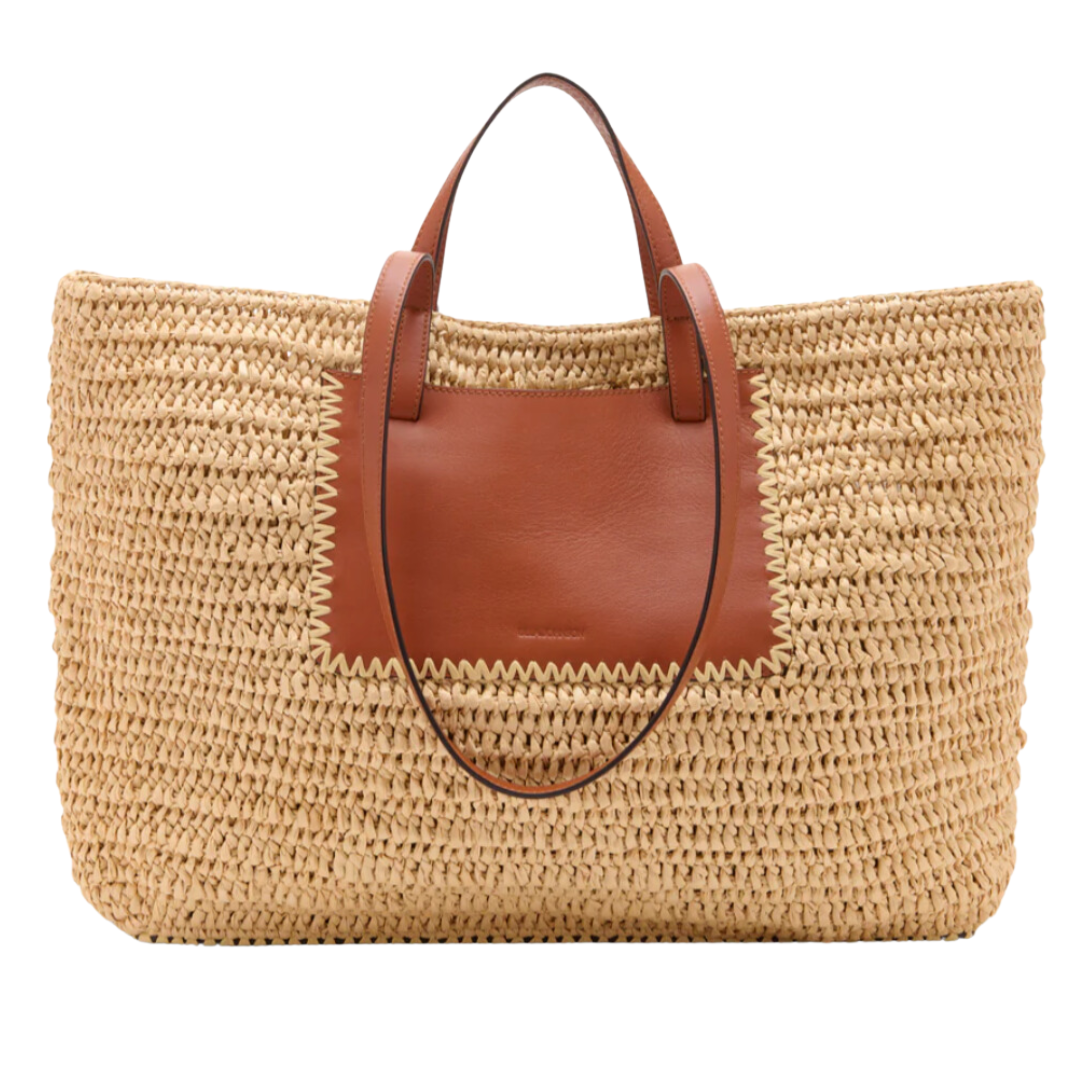 Lali Large Raffia Tote in Natural