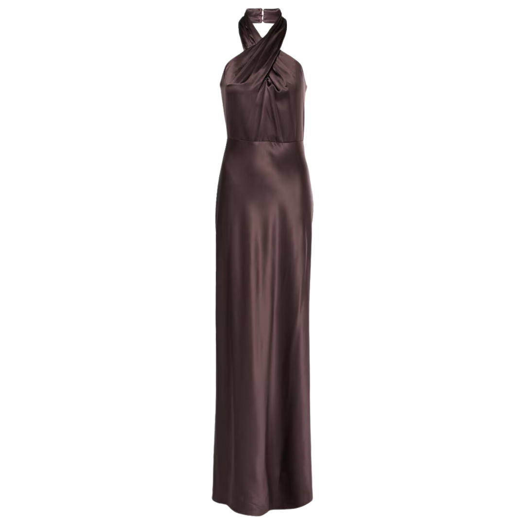 Alberta Gown in Dark Chocolate