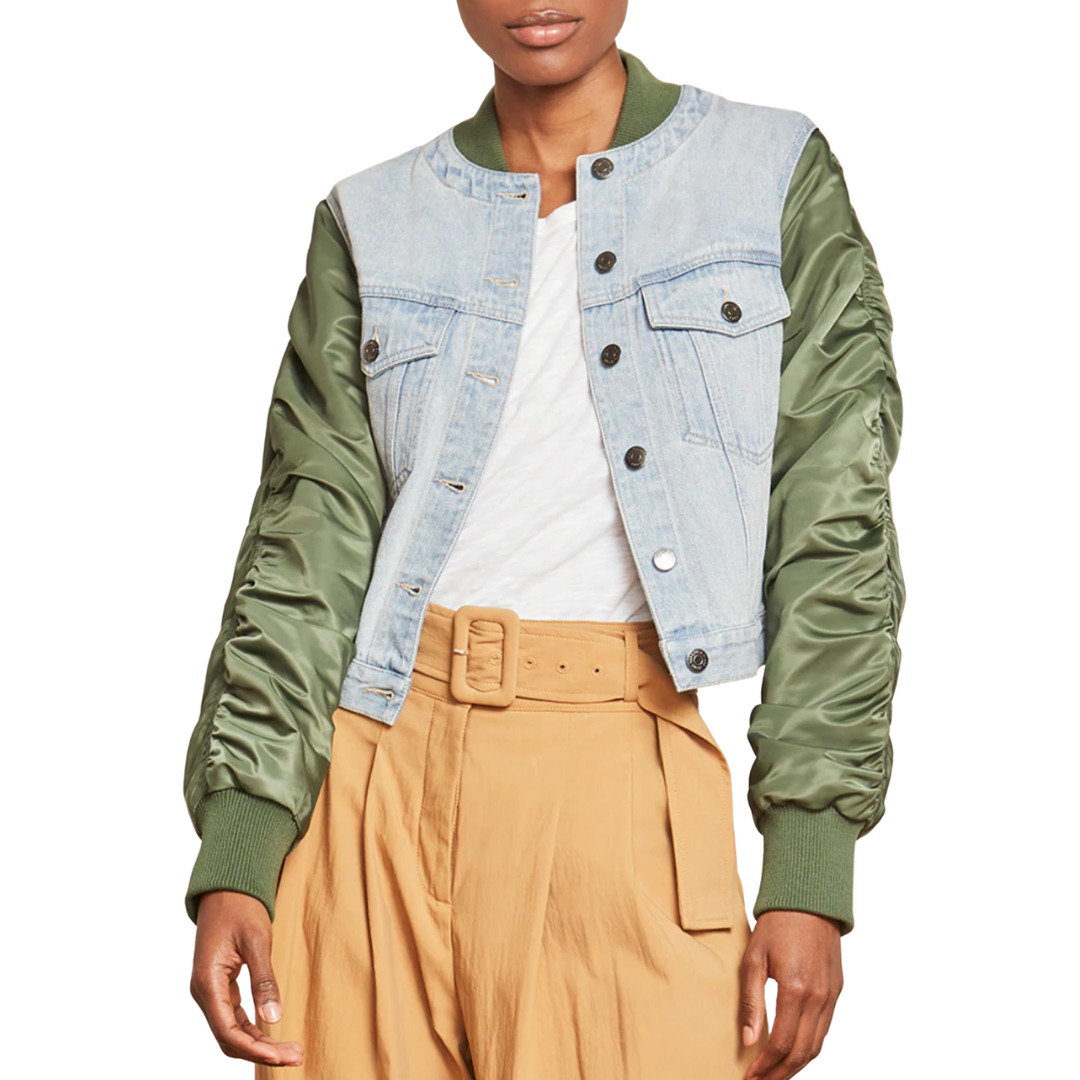 Emelia Mixed-Media Jacket