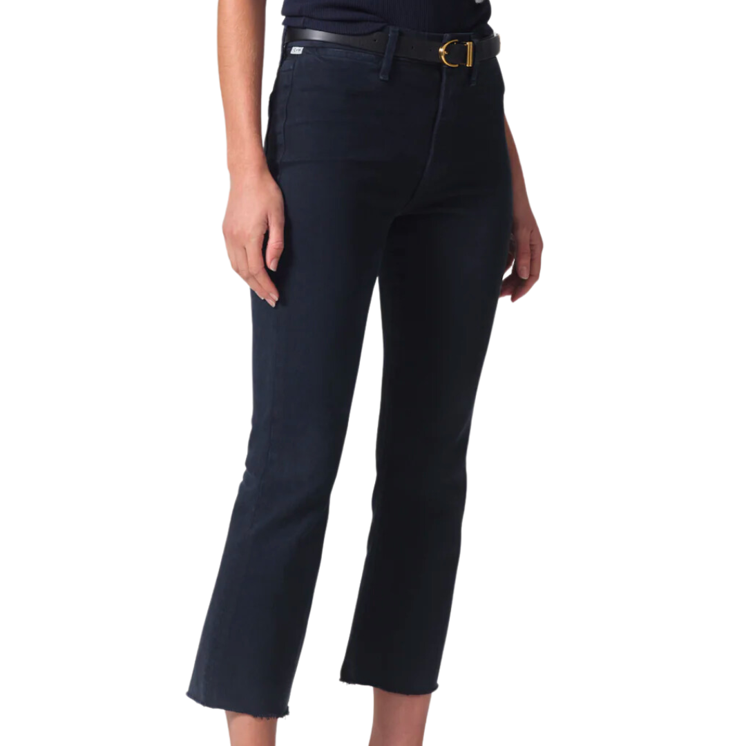 Isola Cropped Trouser in Navy