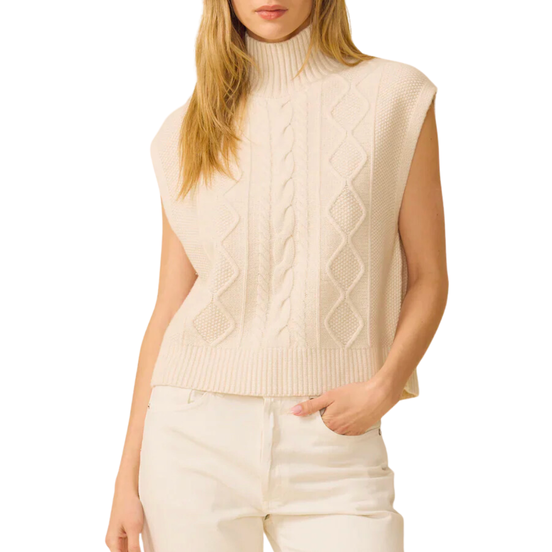 Perry Vest in Cream