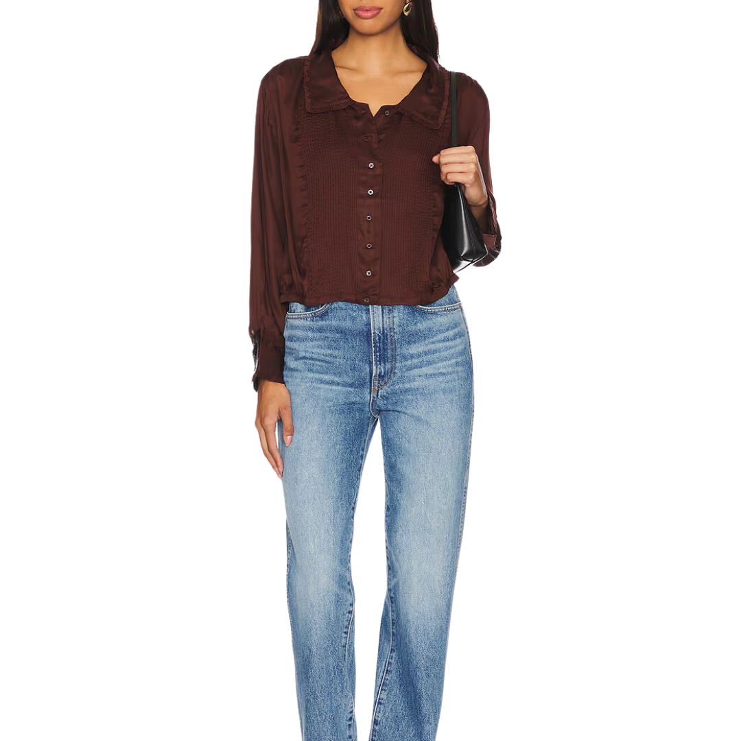 The Finch Top in Cinnabar