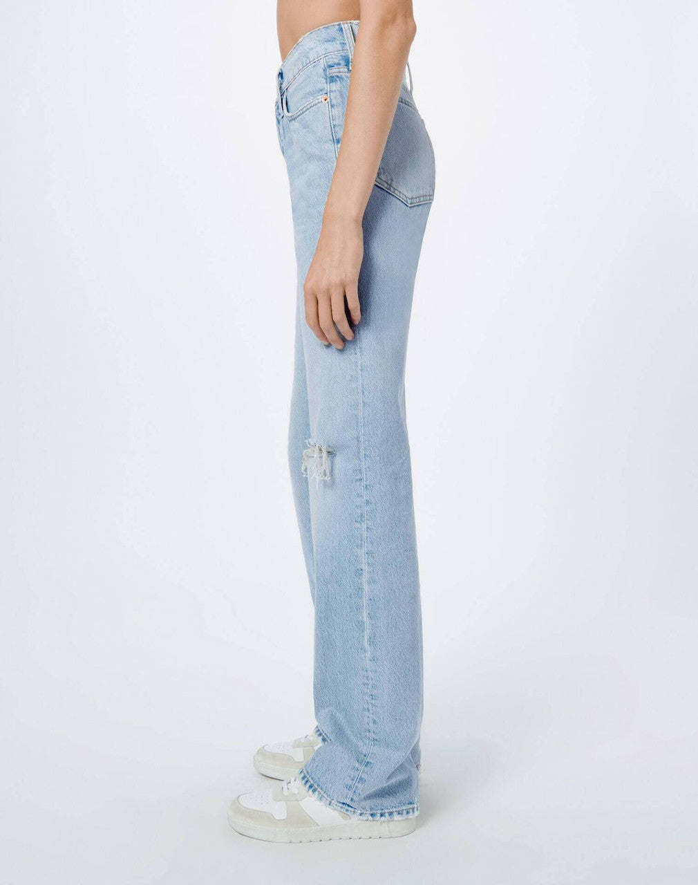 High Rise 70's Bootcut in Light Torn 7