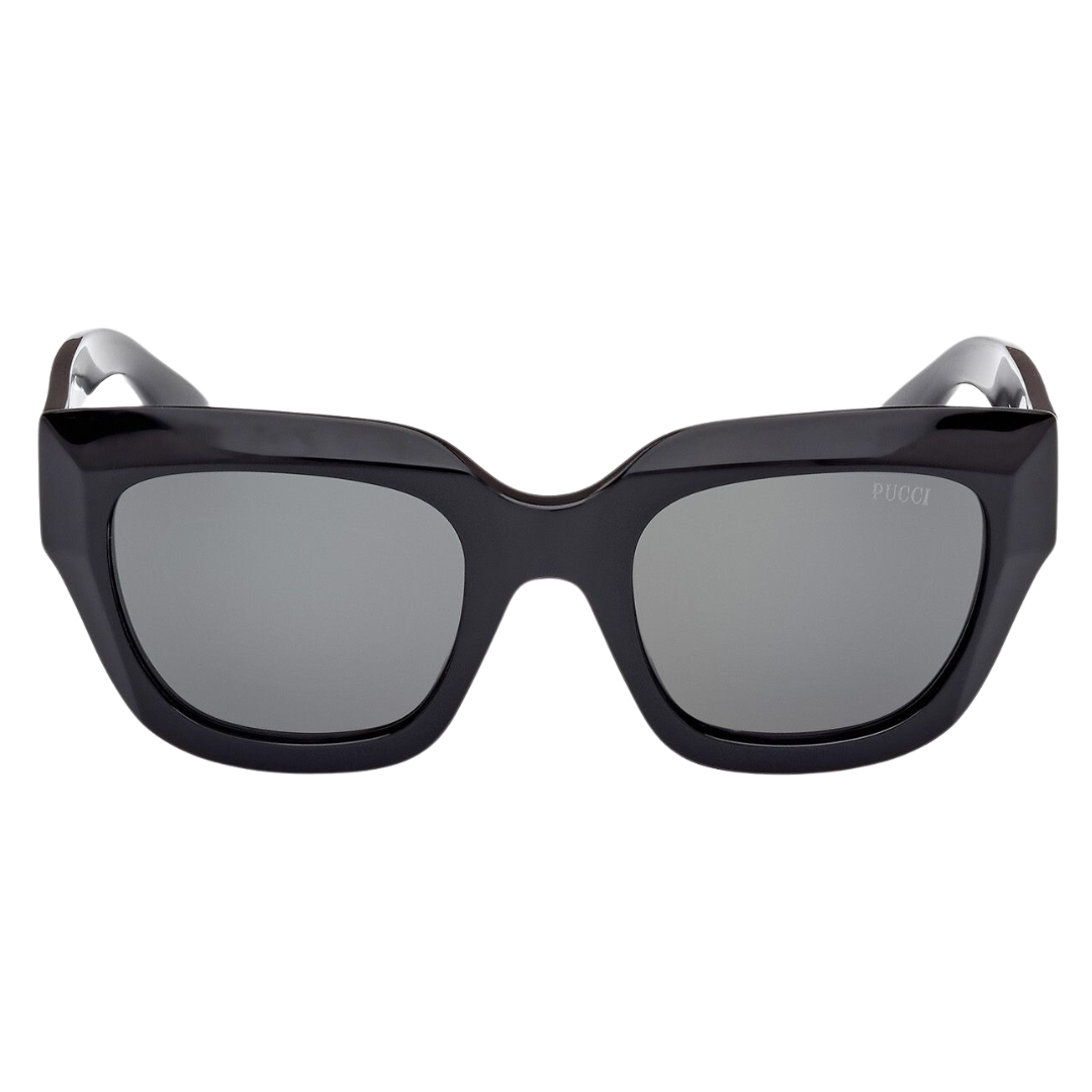 EP0215 Butterfly Sunglasses in Shiny Black/Smoke