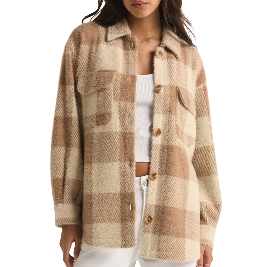 Buffalo Check Tucker Jacket in Campfire