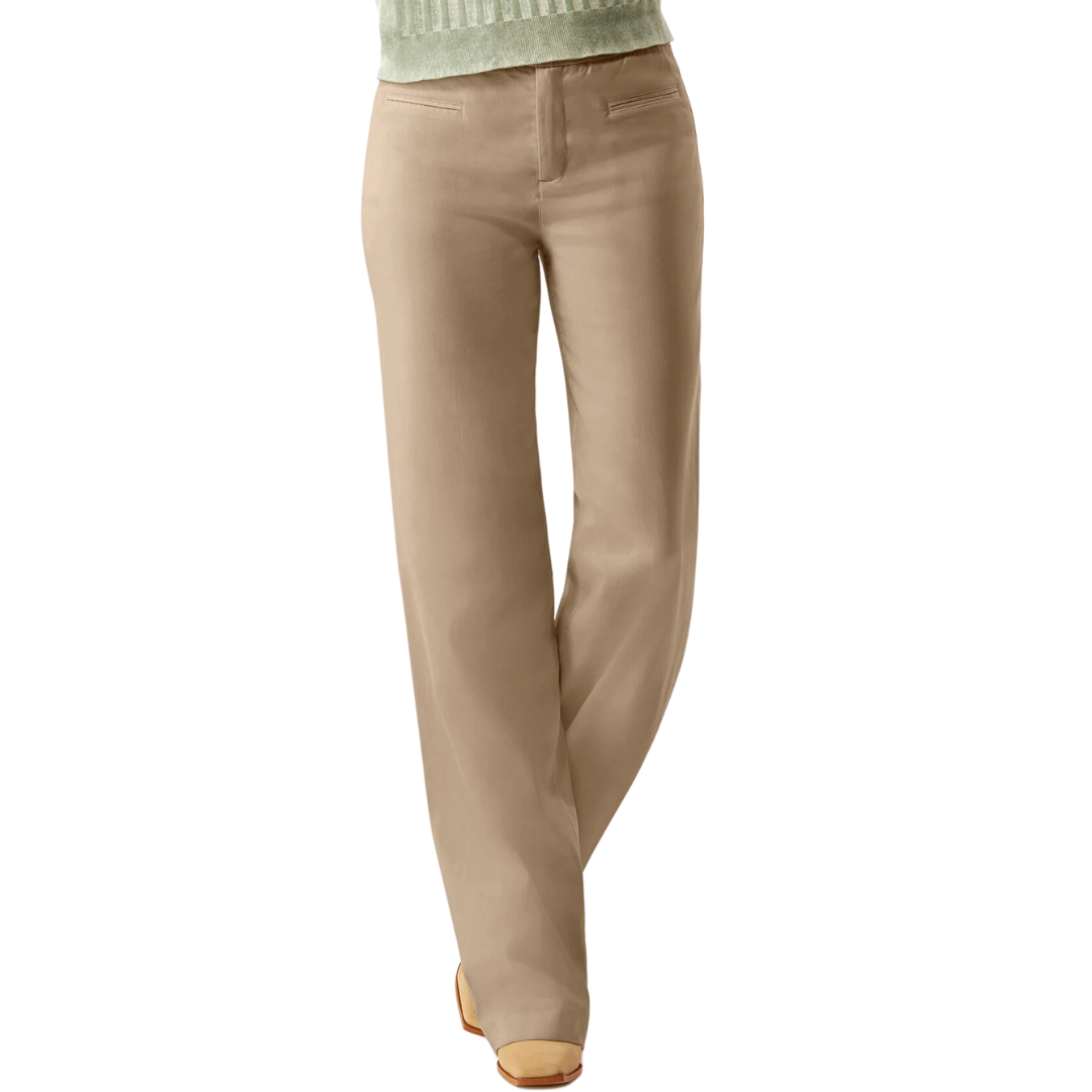 McGuinn Clean Wide Leg Pant in Khaki