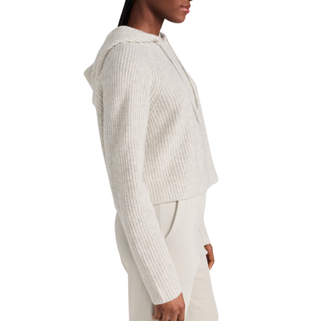 Cashmere Hoodie in Blizzard