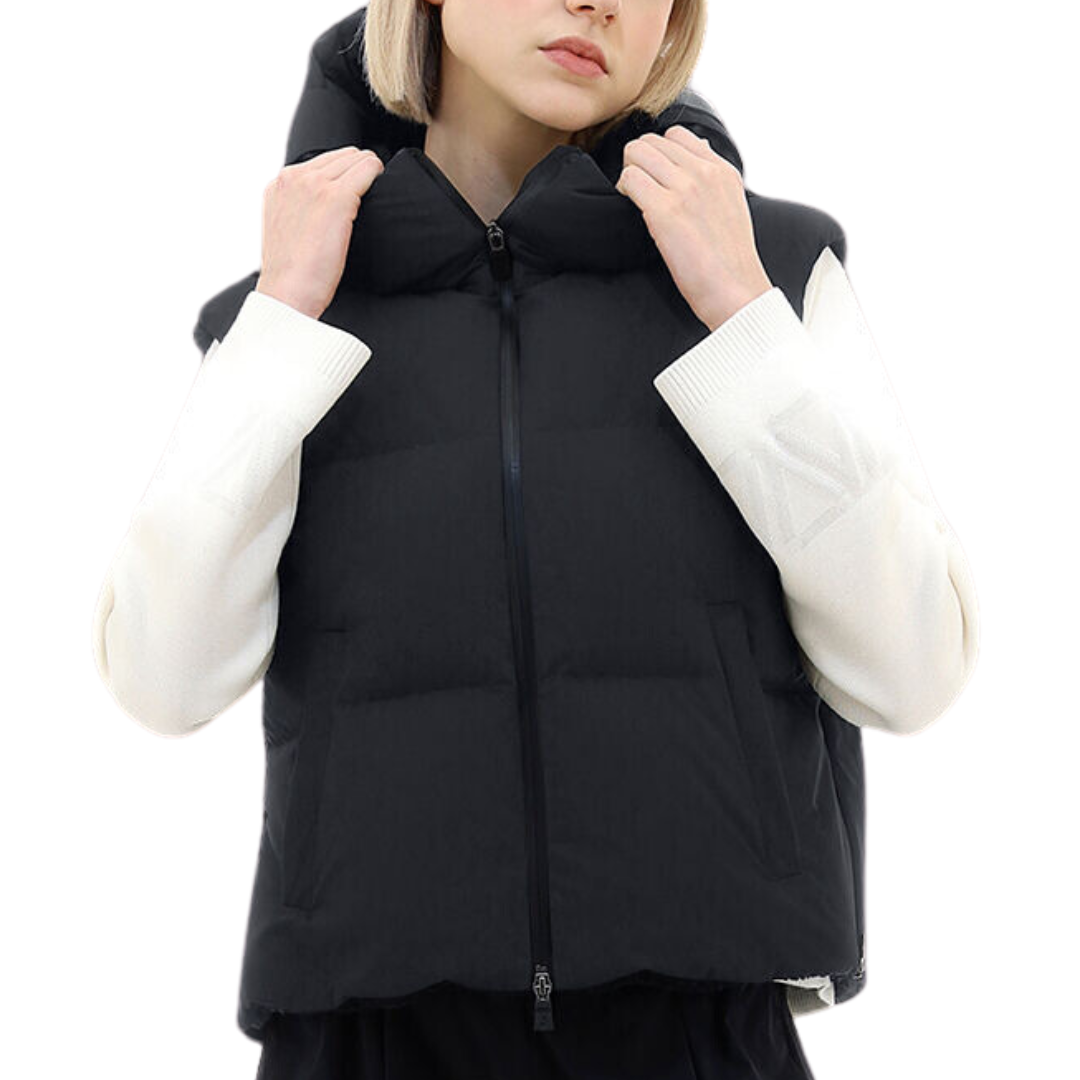 Laminar Sleeveless Jacket in Black