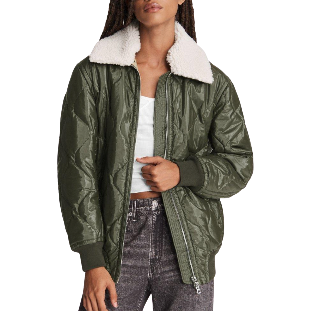 Rag and Bone Tyne Cotton Flight Bomber - Front View