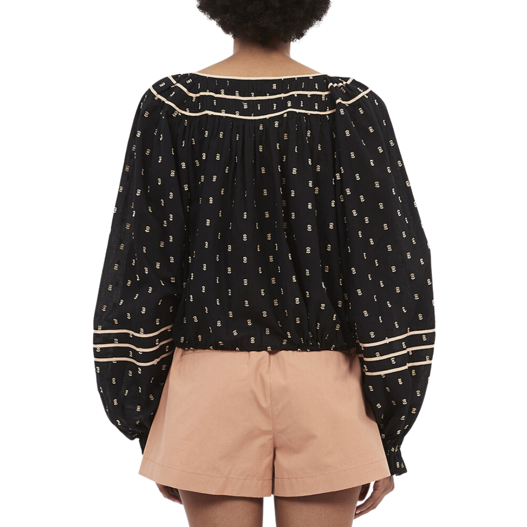 Francoise Blouse in Noir