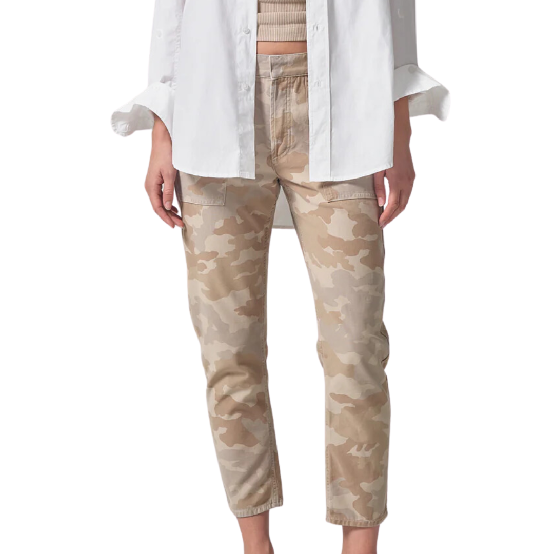 Leah Cargo in Taupe Camo