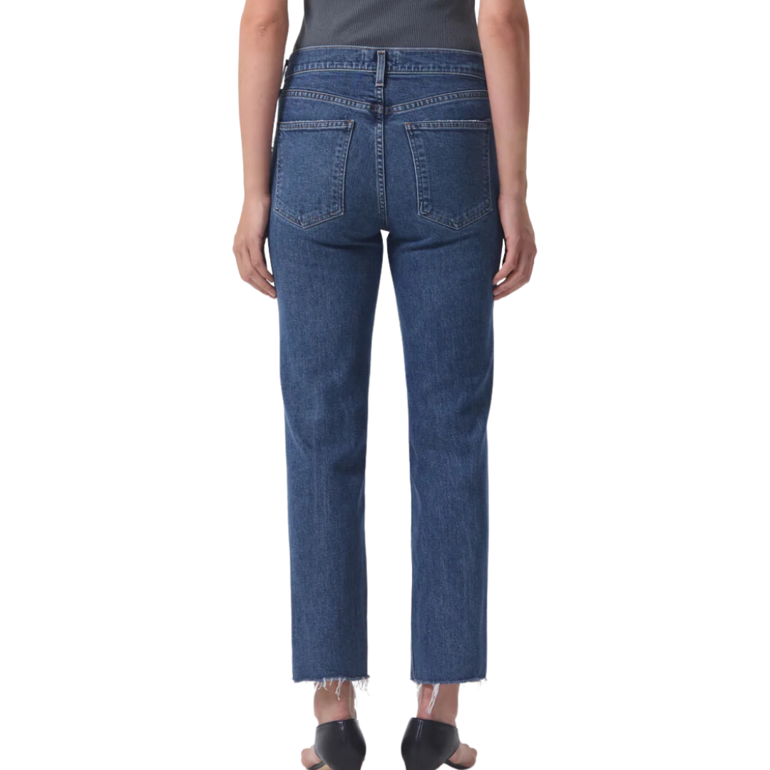 Kye Mid Rise Straight Crop in Mirage