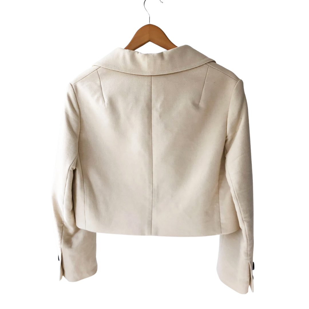 Cropped Jacket in Cream