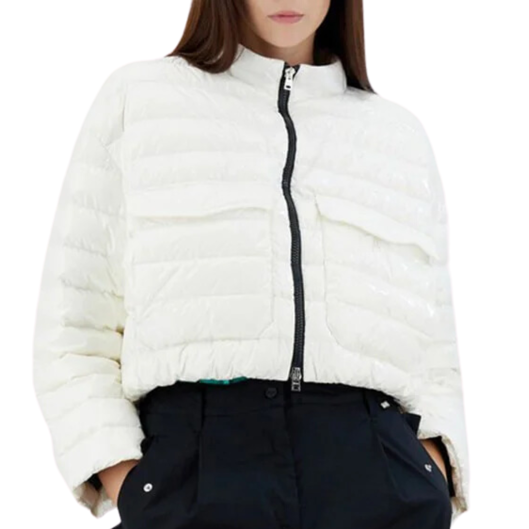 Bomber Jacket in Gloss White