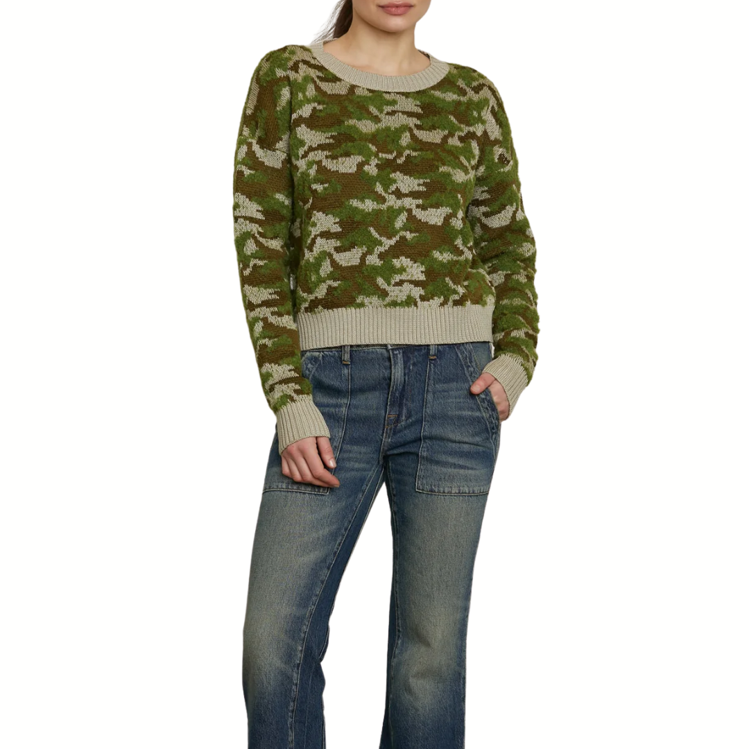 Blayne Sweater in Camo Jacquard