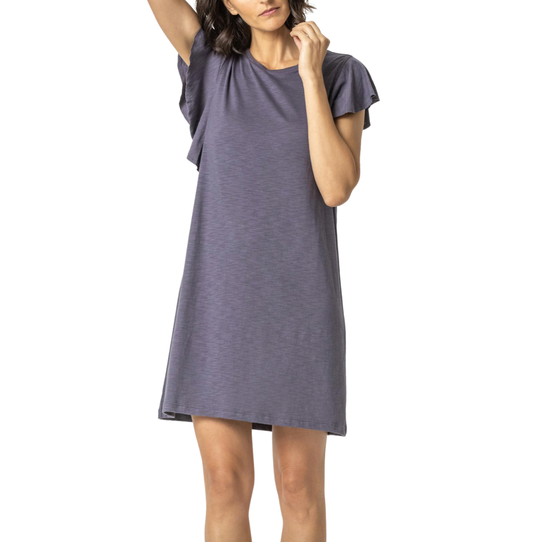 Flutter Shift Dress in Neptune