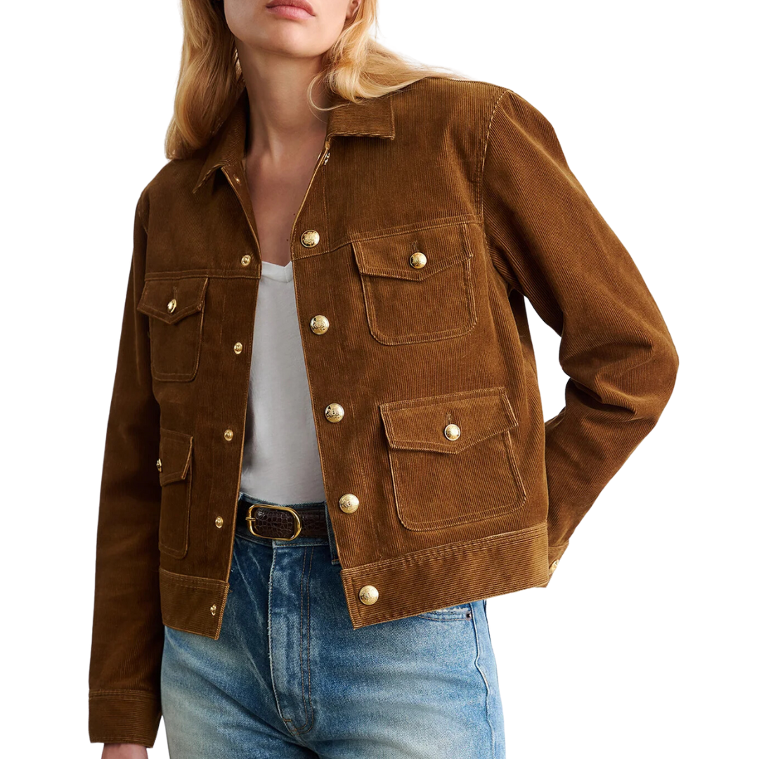 Lizeth Corduroy Jacket in Camel