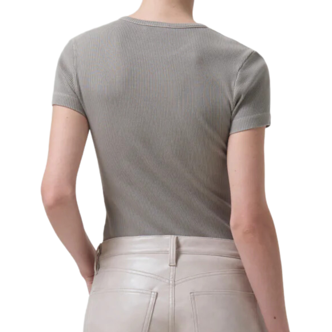 Arlo Rib Tee in Drab